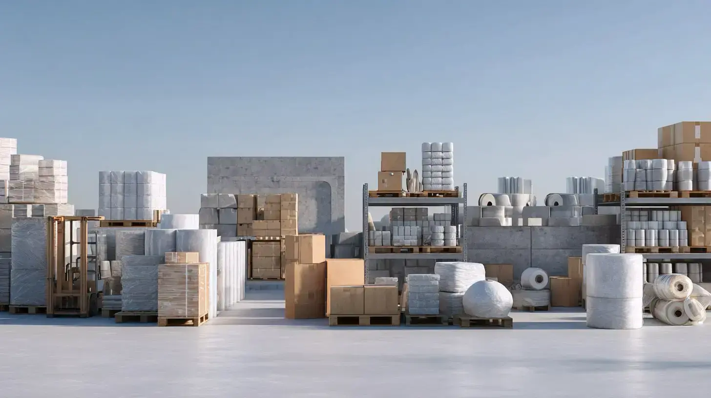 Foam, bubble wrap and industrial packaging freight loaded for manufacturer distribution coordinated by QFM