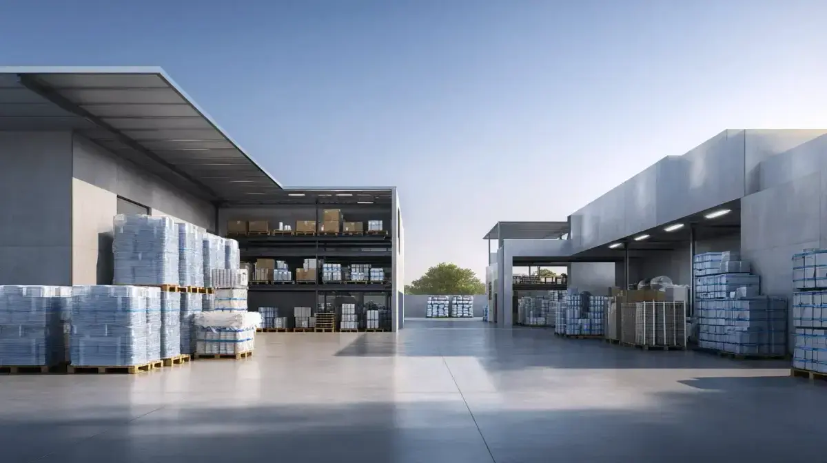 Sort-by-store retail freight loaded for chain distribution coordinated by QFM
