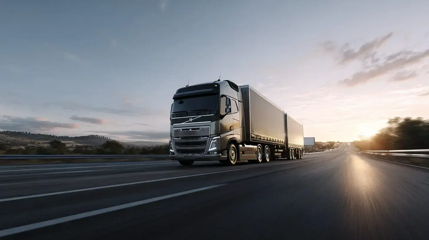 B-Double configuration loaded for high-volume FTL interstate linehaul between Australian capitals, coordinated by QFM