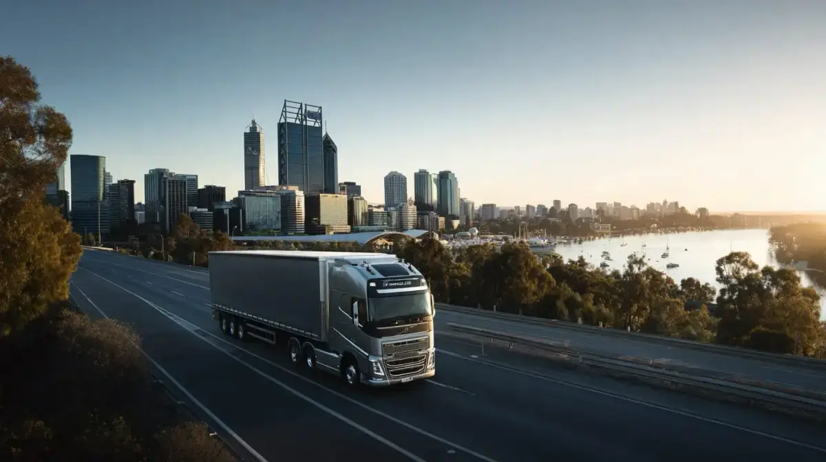 Oversize industrial and DG freight moving out of Kwinana via the Kwinana Freeway through QFM's carrier network