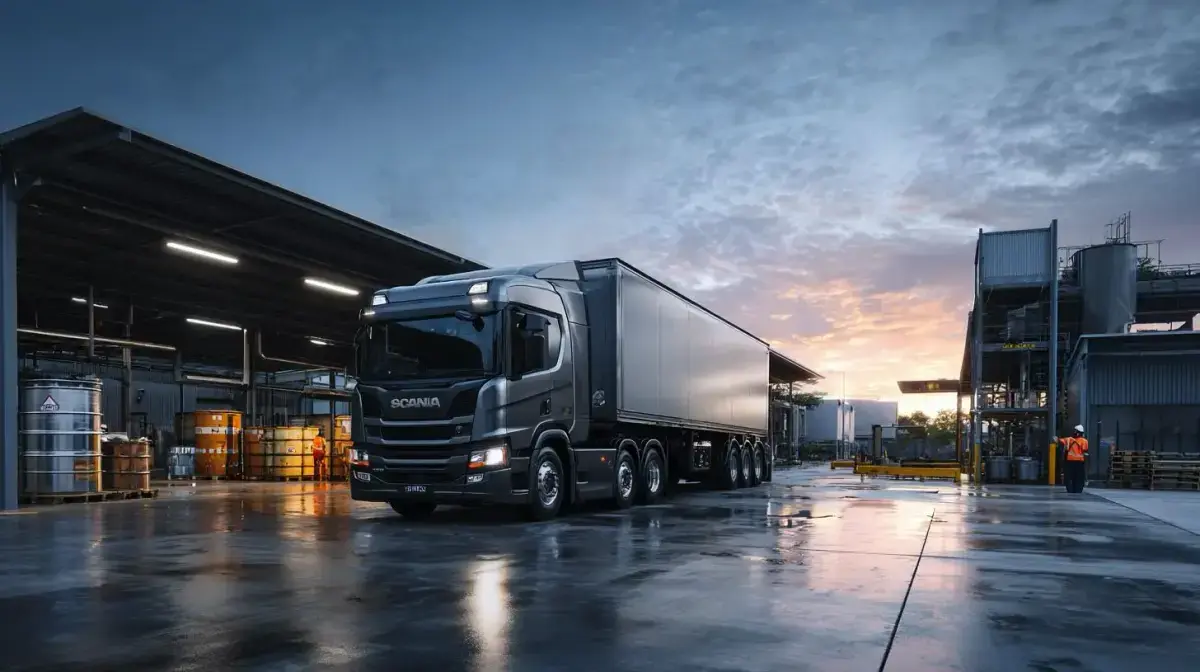 Placarded DG drum and IBC shipments handled through QFM's licensed carrier network across Australian interstate lanes