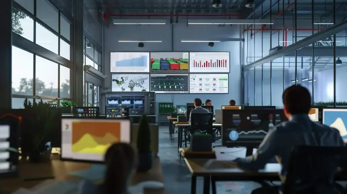 QFM platform dashboard showing real-time freight tracking and ecommerce order integration